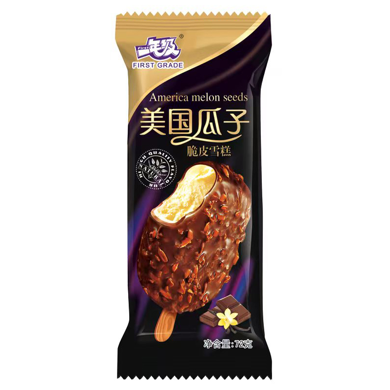 仙境一年级 美国瓜子脆皮雪糕72克