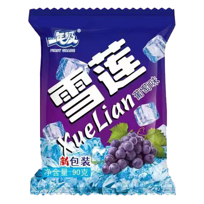 仙境一年级 雪莲(葡萄味)甜味冰80克