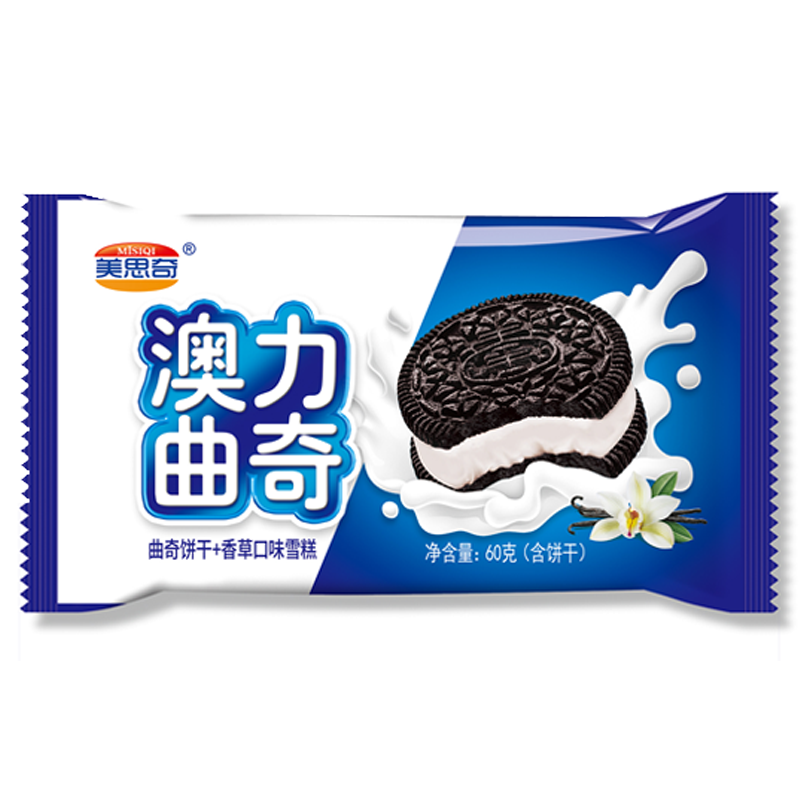 美思奇 澳力曲奇(曲奇饼干+香草口味)雪糕60克