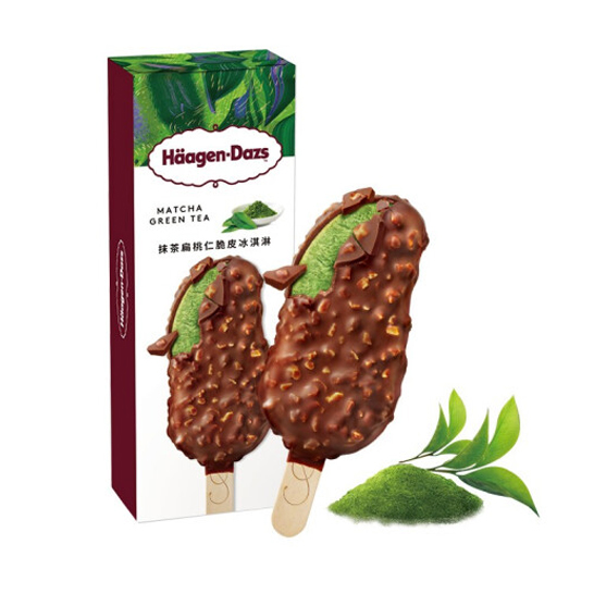 Häagen-Dazs哈根达斯 抹茶扁桃仁脆皮冰淇淋69克