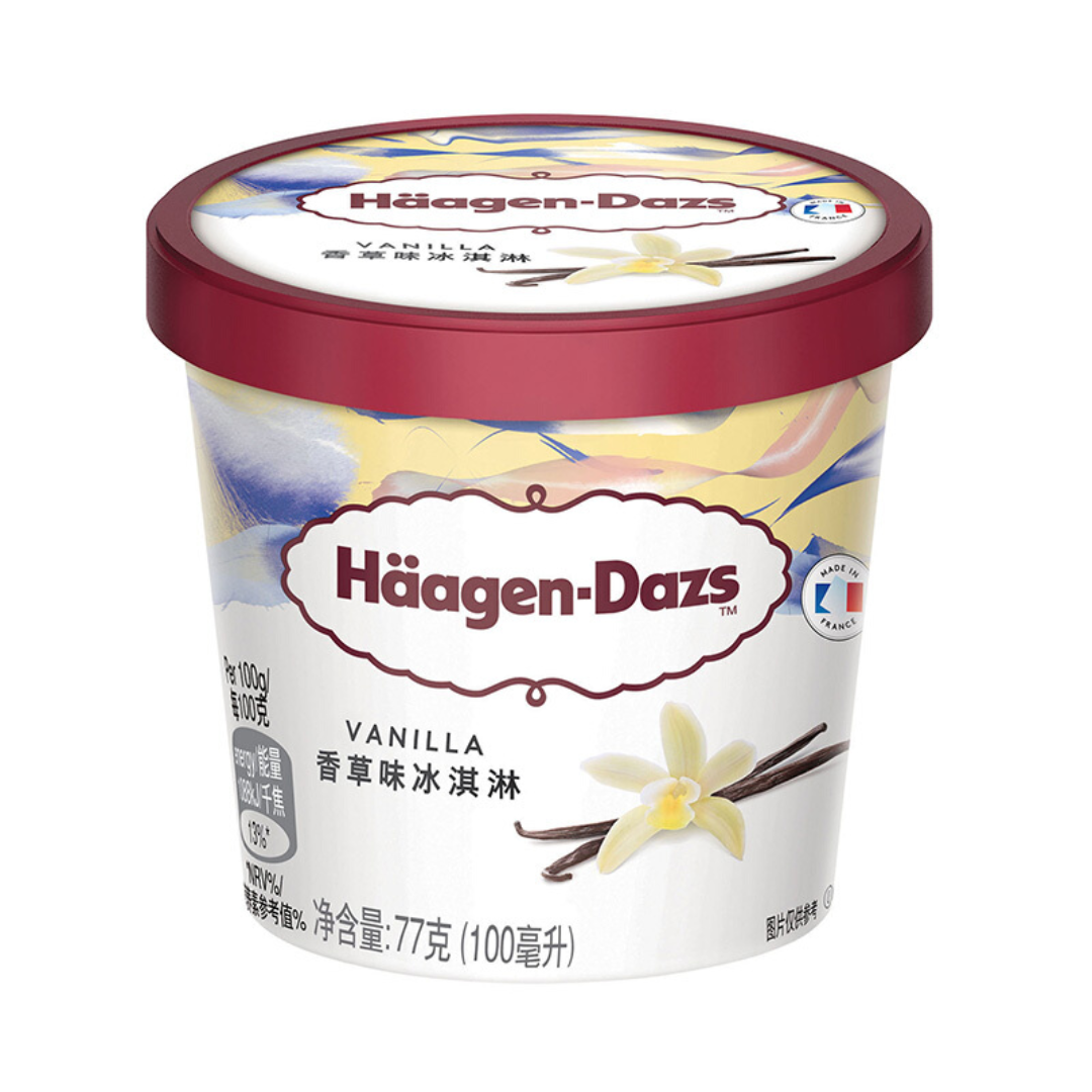 Häagen-Dazs哈根达斯 香草味冰淇淋81克(100毫升)