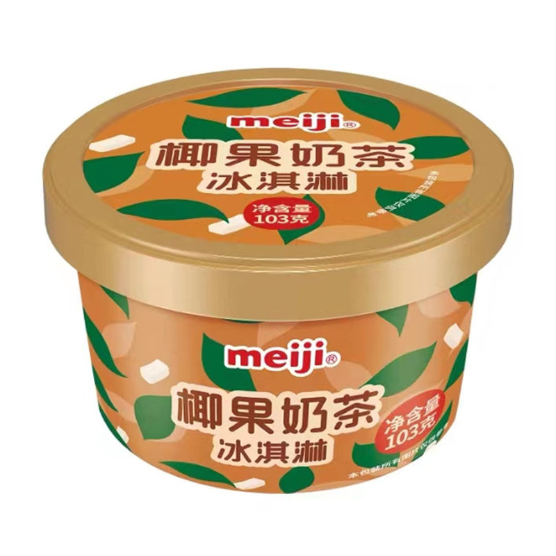 明治 椰果奶茶(杯装)冰淇淋103克