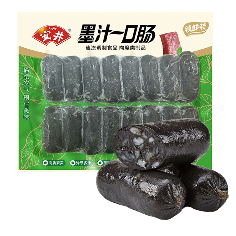 安井 墨汁一口肠锁鲜装160克