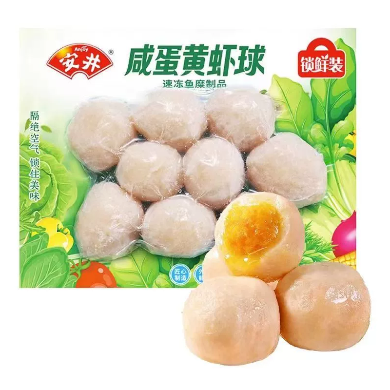安井 咸蛋黄虾球锁鲜装180克