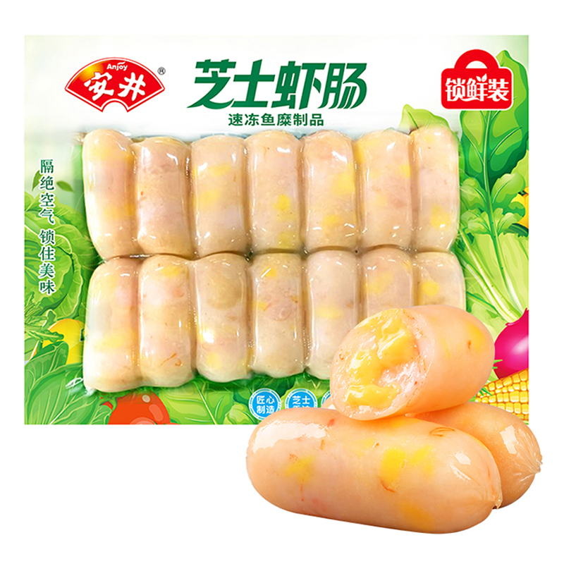安井 芝士虾肠锁鲜装140克