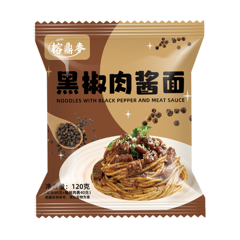榕鼎麦 黑椒肉酱面120克