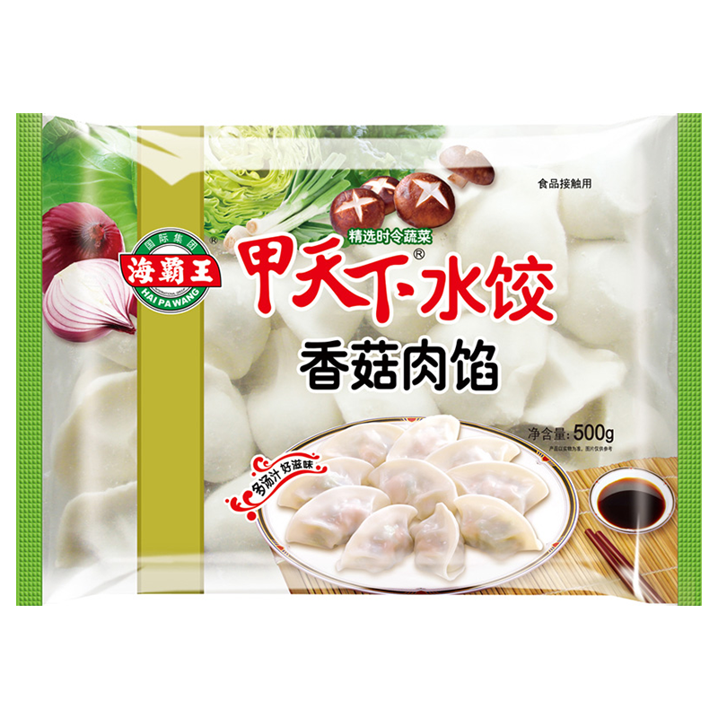 海霸王 甲天下香菇肉馅水饺500克
