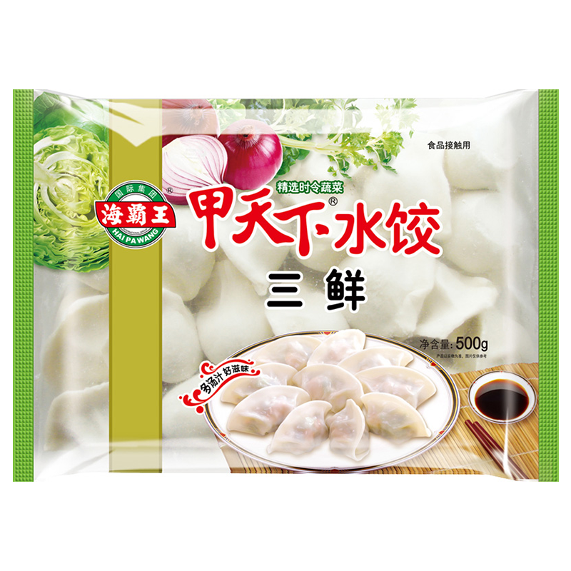 【6元】海霸王 甲天下(三鲜)水饺500克*1包