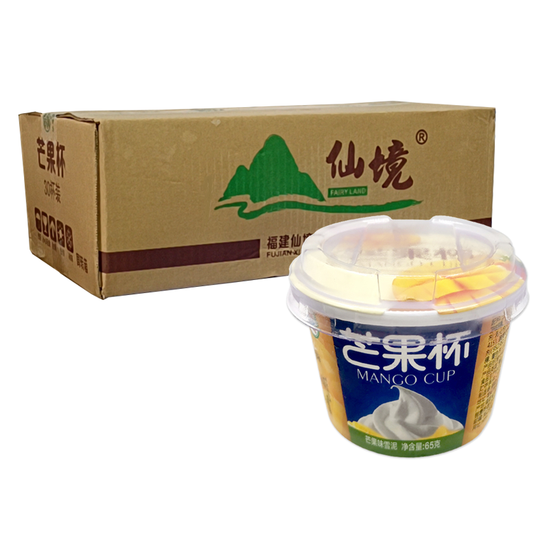 【1元】仙境 芒果杯(芒果味)雪泥65克*30杯
