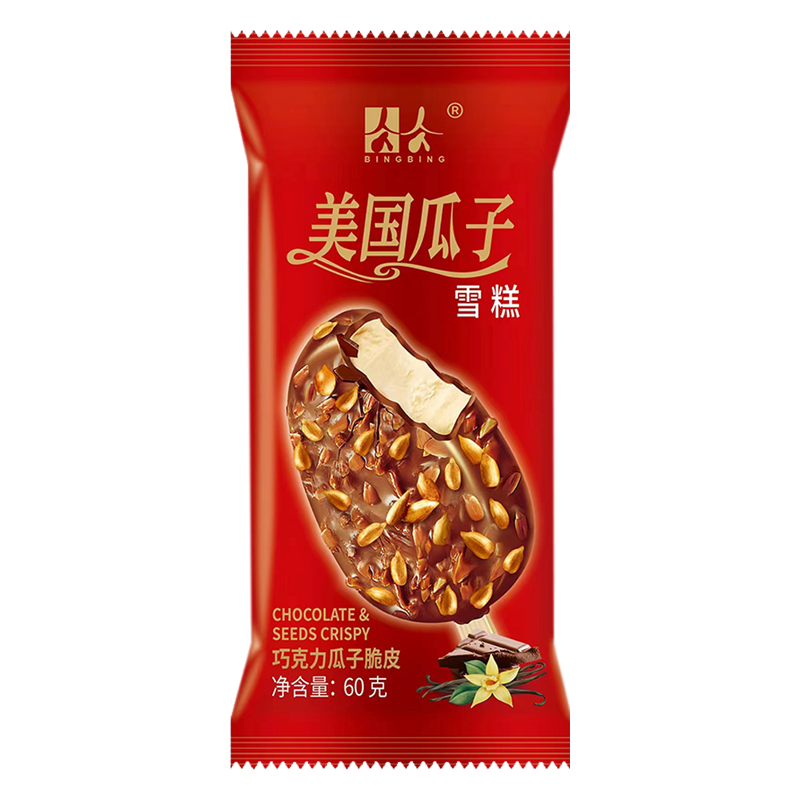 美思奇 美国瓜子巧克力瓜子脆皮雪糕60克