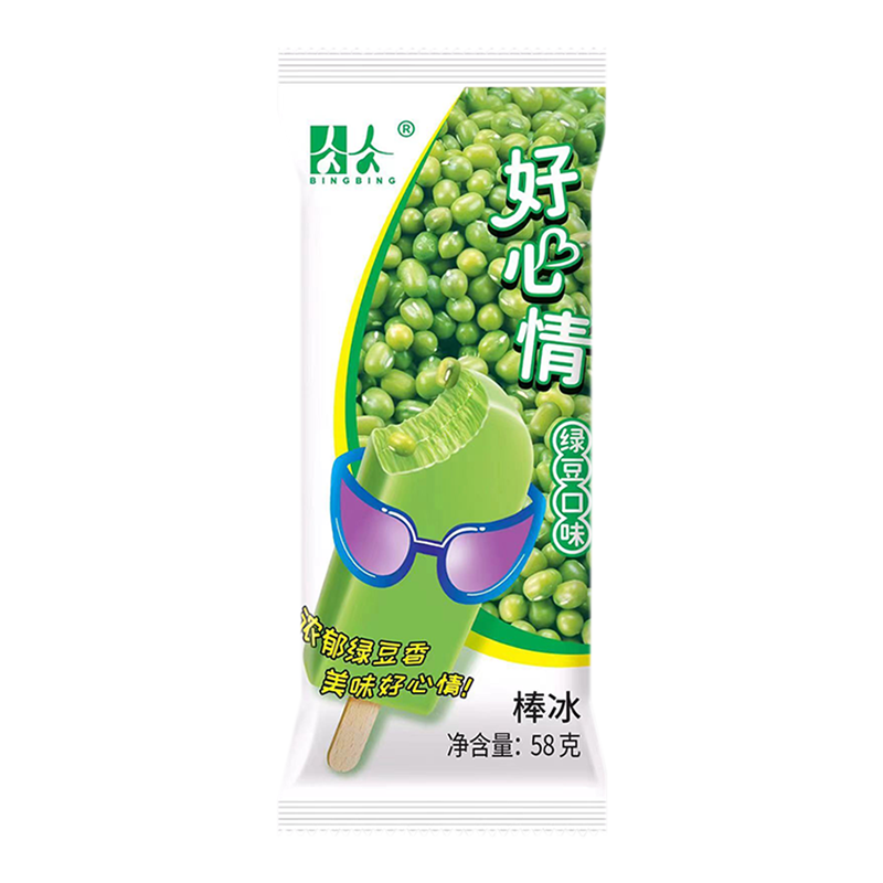 美思奇 好心情(绿豆口味)棒冰58克