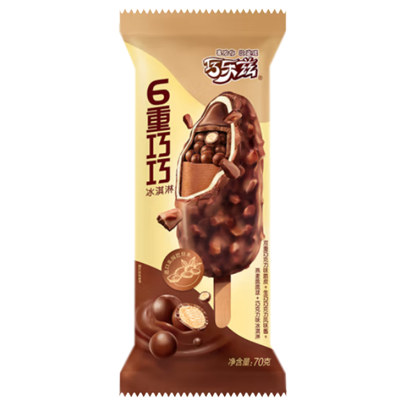 伊利巧乐兹 6重巧巧冰淇淋70克