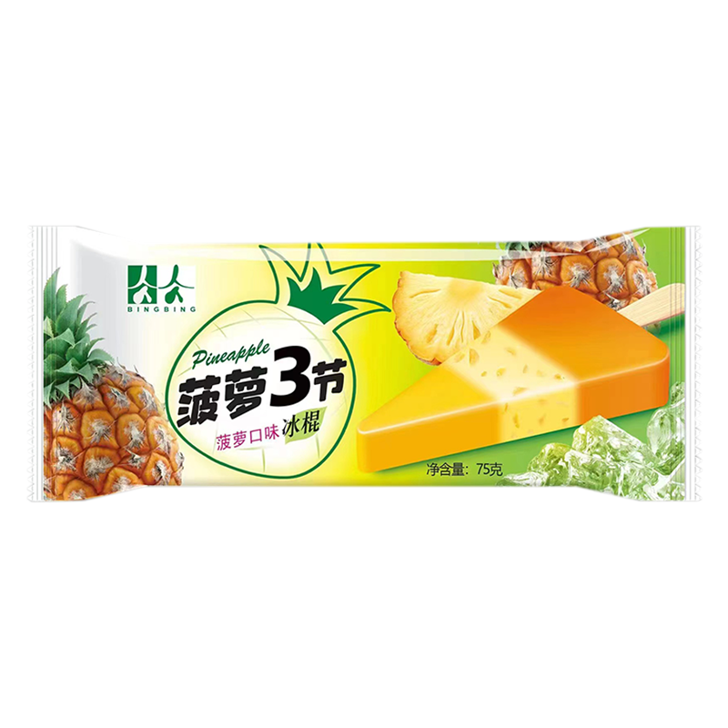 美思奇 菠萝3节(菠萝口味)冰棍75克