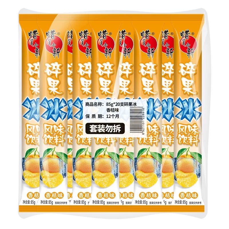 蜡笔小新 碎果冰(香桔味)风味饮料85毫升*20支