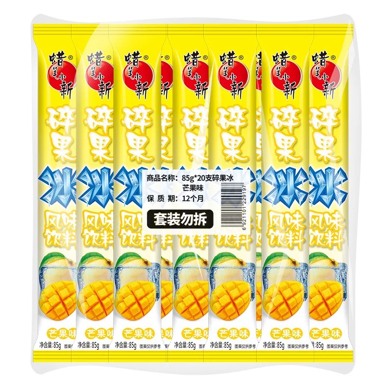 蜡笔小新 碎果冰(芒果味)风味饮料85毫升*20支