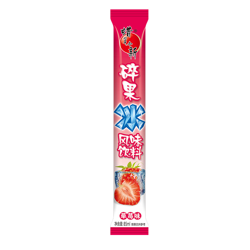 蜡笔小新 碎果冰(草莓味)风味饮料85毫升