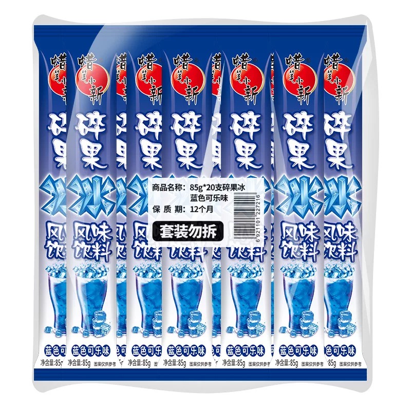 蜡笔小新 碎果冰(蓝色可乐味)风味饮料85毫升*20支