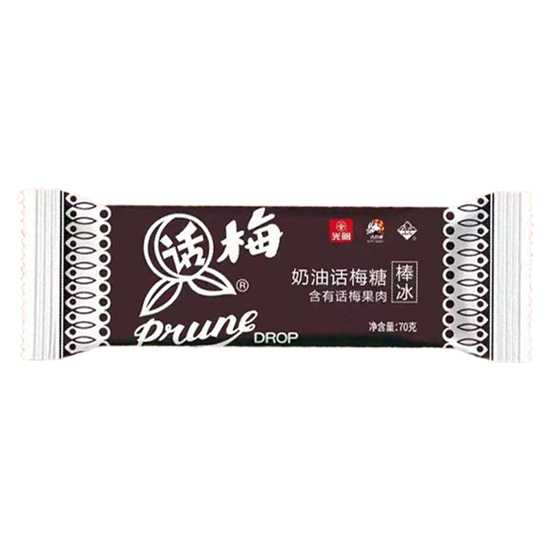 光明 奶油话梅糖味棒冰70克