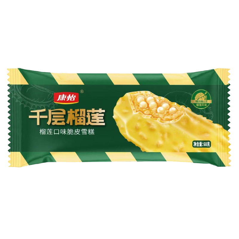康怡 千层榴莲(榴莲口味)脆皮雪糕68克