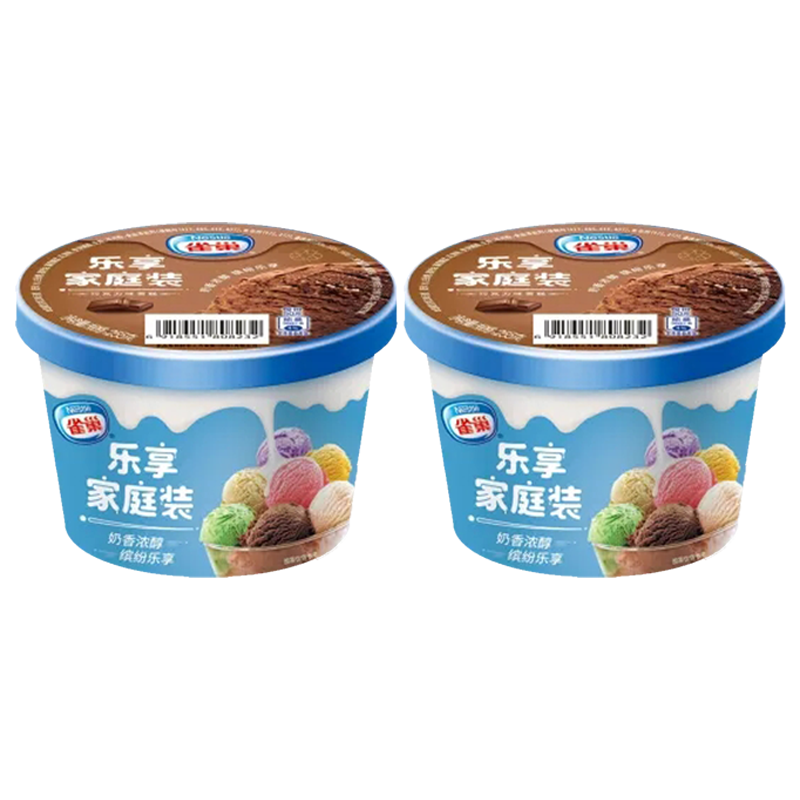 【16.9元】雀巢 乐享家庭装(巧克力味)雪糕255克*2桶