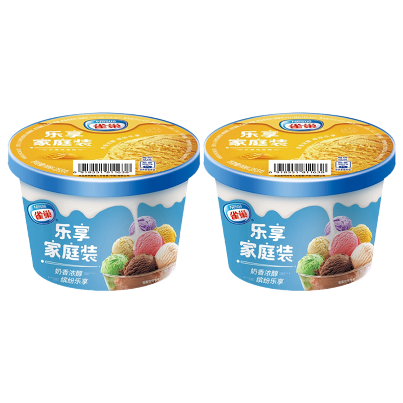 【16.9元】雀巢 乐享家庭装(芒果味)雪糕255克*2桶