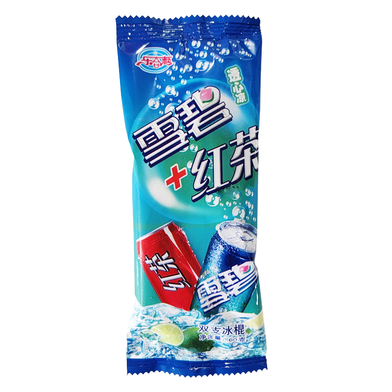乐合和 雪碧+红茶双支冰棍60克
