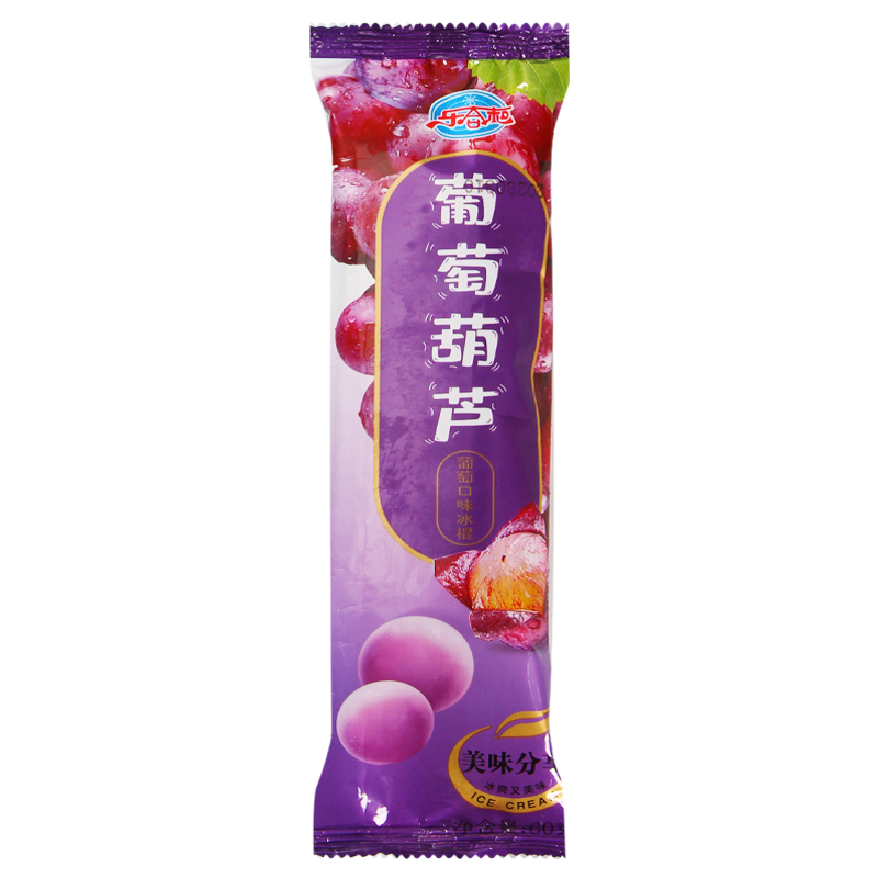 乐合和 葡萄葫芦(葡萄口味)冰棍60克