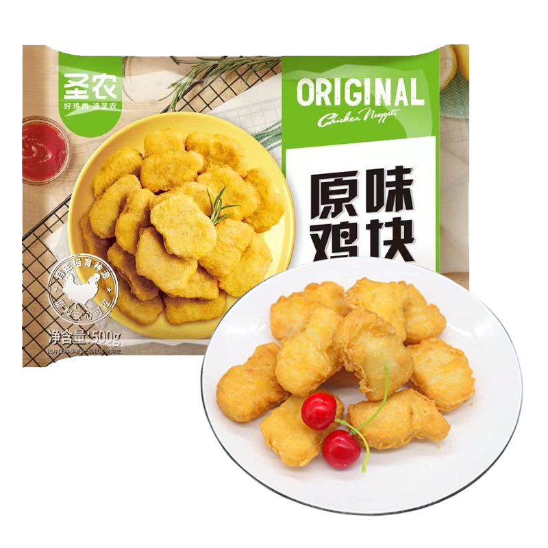 圣农 原味鸡块500克