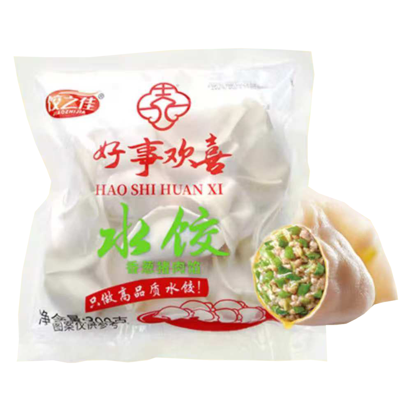 饺之佳 好事欢喜香葱猪肉馅水饺300克