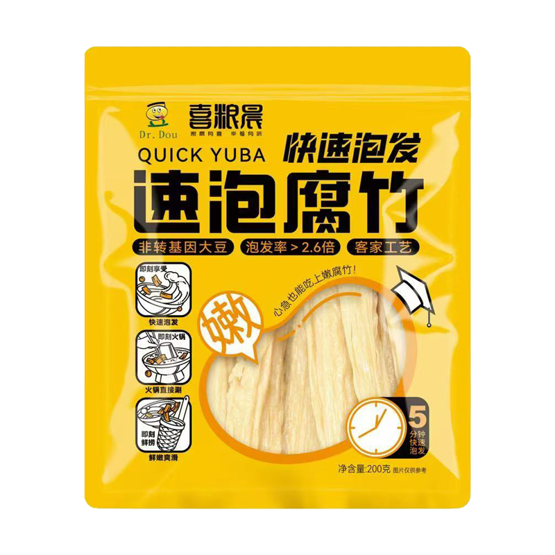 豆博士 喜粮晨速泡腐竹200克