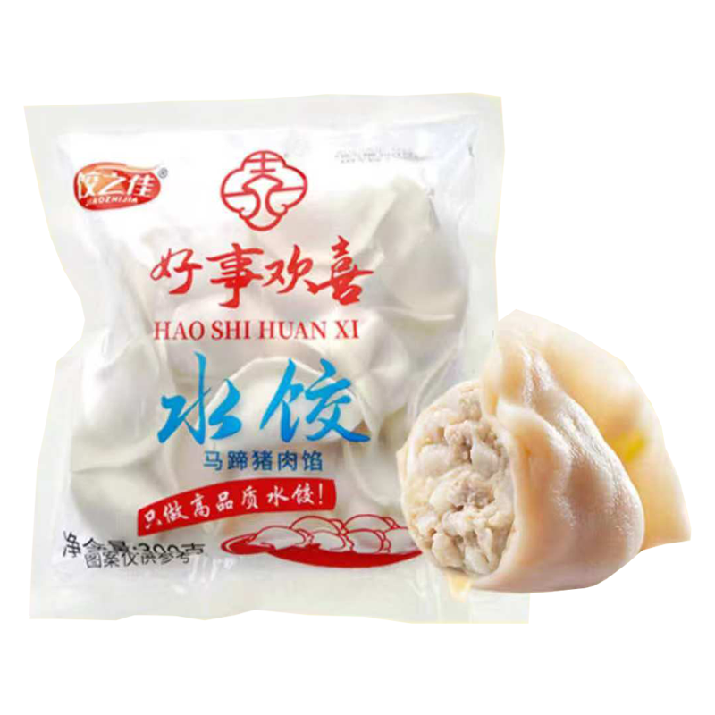 饺之佳 好事欢喜马蹄猪肉馅水饺300克