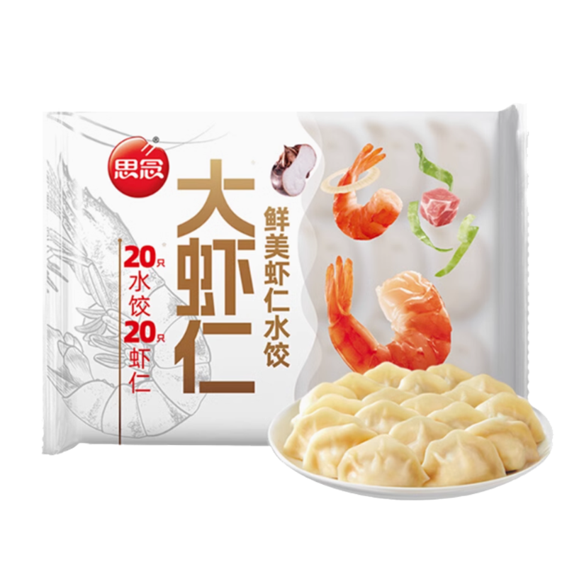 思念 大虾仁鲜美虾仁水饺400克