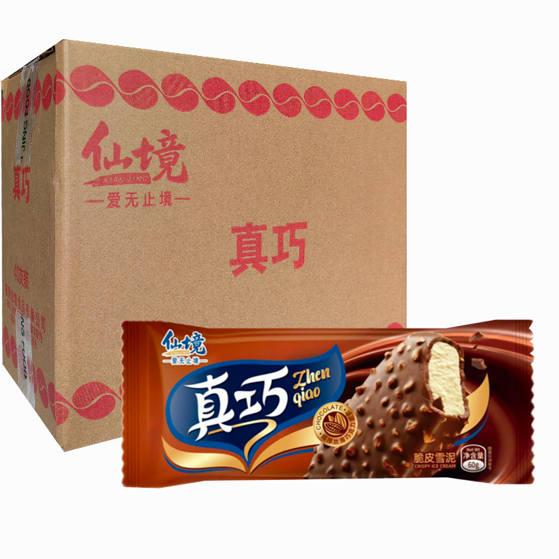 【1元】仙境 真巧(蛋奶味)脆皮雪泥60克*40支