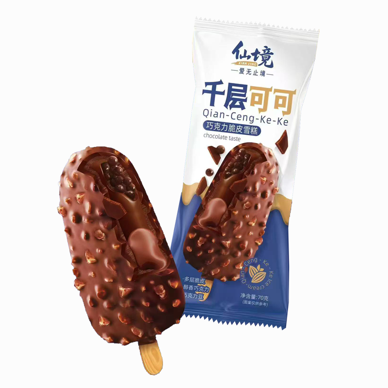 仙境 千层可可(巧克力口味)脆皮雪糕70克