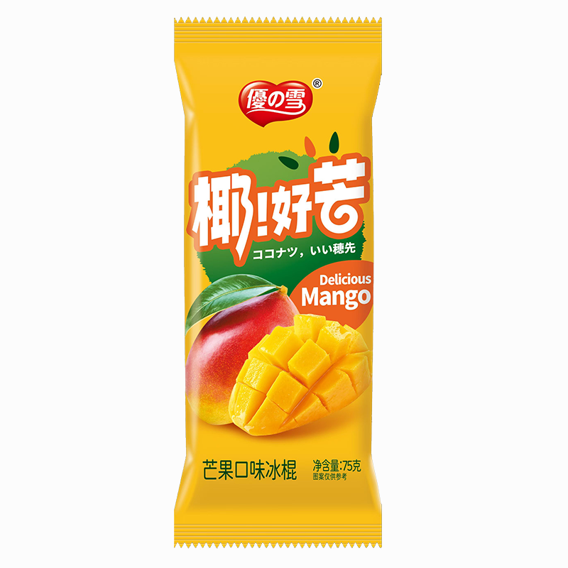 美思奇優の雪 椰！好芒(芒果口味)冰棍75克