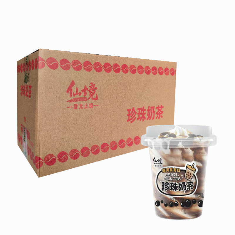 【5元】仙境 珍珠奶茶冰淇淋150克*16杯