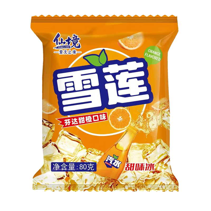 仙境 雪莲(芬达甜橙口味)甜味冰80克