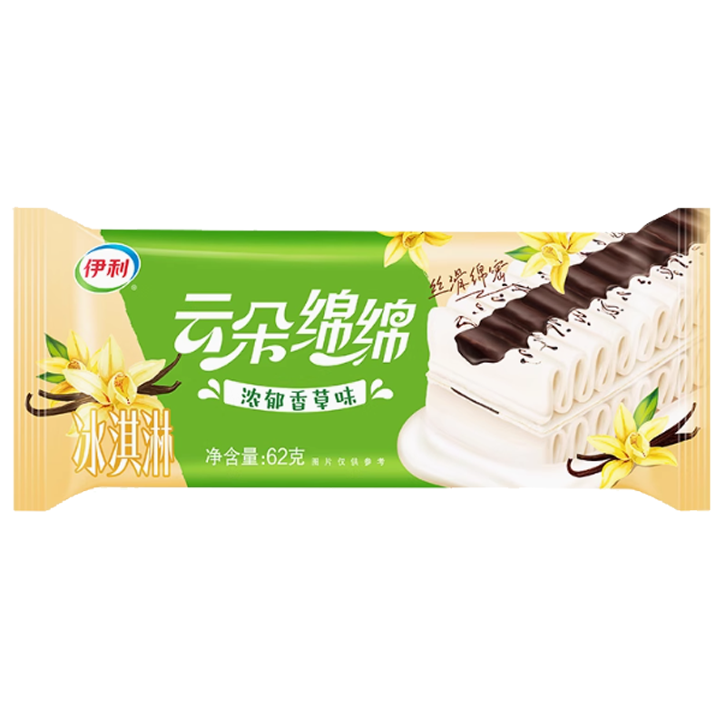 伊利 云朵绵绵(浓郁香草味)冰淇淋62克
