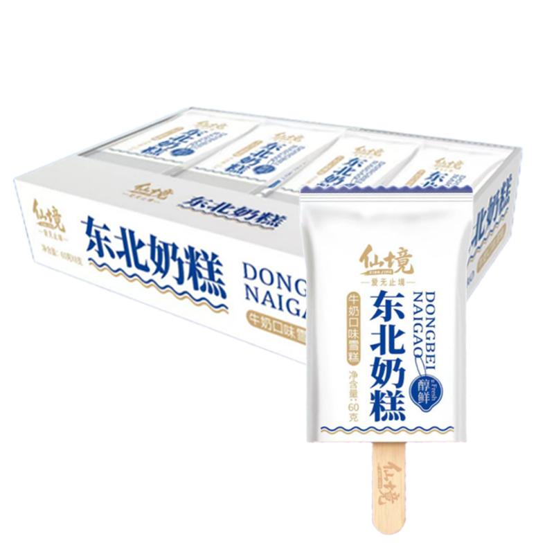 仙境 东北奶糕(牛奶口味)雪糕60克*8支