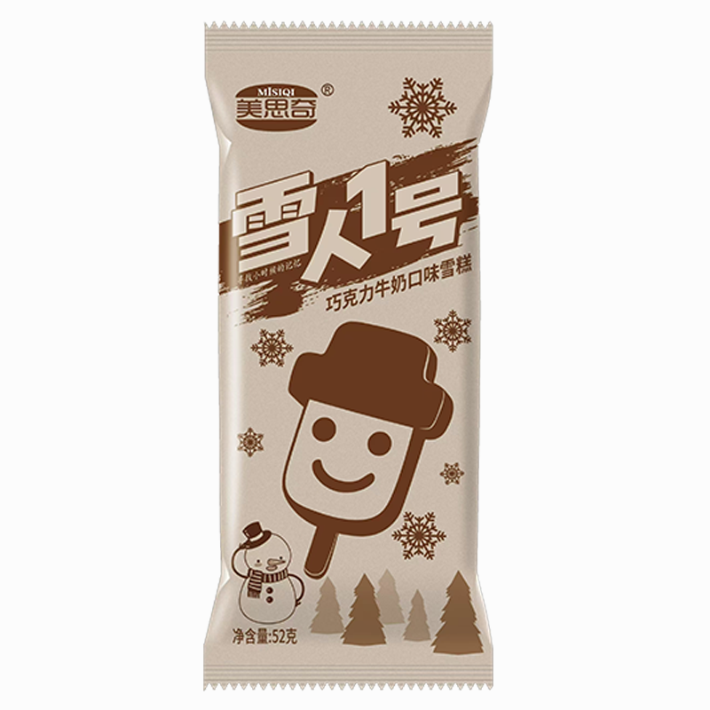 美思奇 雪人1号(巧克力牛奶口味)雪糕52克