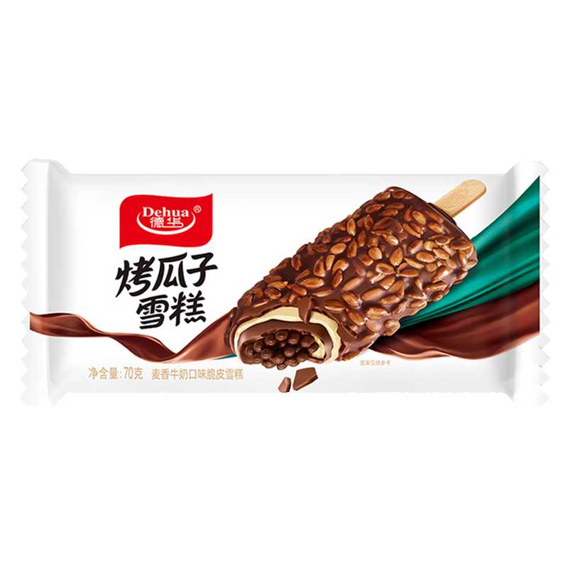 德华 烤瓜子(麦香牛奶口味)脆皮雪糕70克