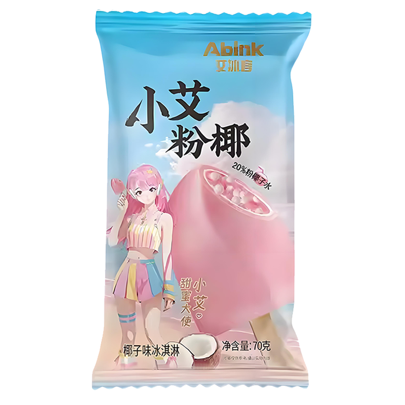 艾冰客 小艾粉椰(椰子味)雪糕70克
