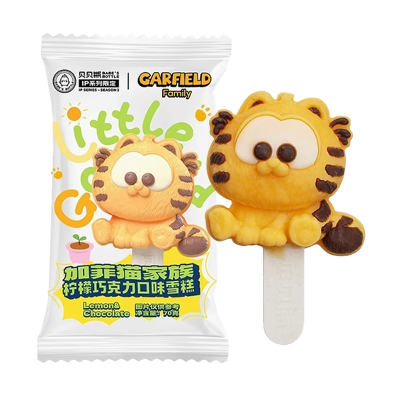 贝贝瓶 加菲猫家族(柠檬巧克力口味)雪糕70克