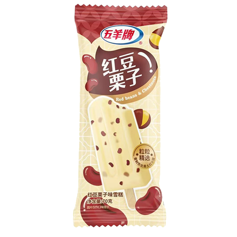 五羊牌 红豆栗子(红豆栗子味)雪糕70克