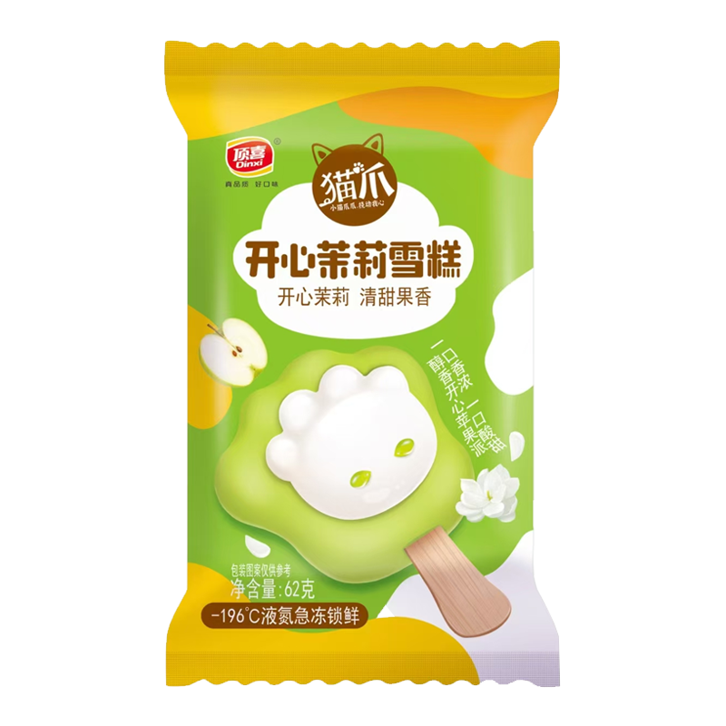 顶喜 猫爪开心茉莉雪糕62克