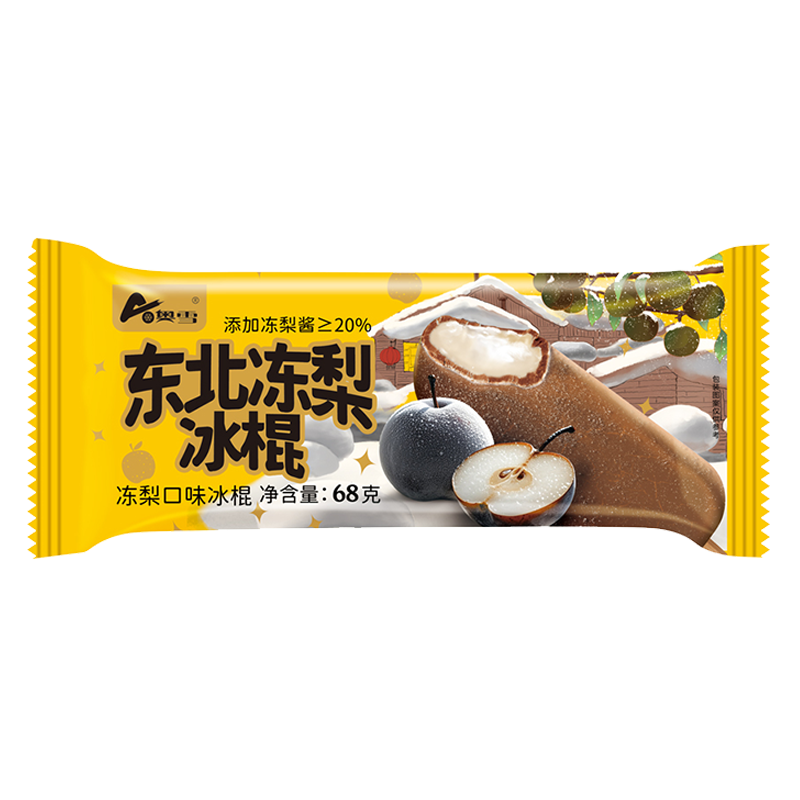 奥雪 东北冻梨(冻梨口味)冰棍68克