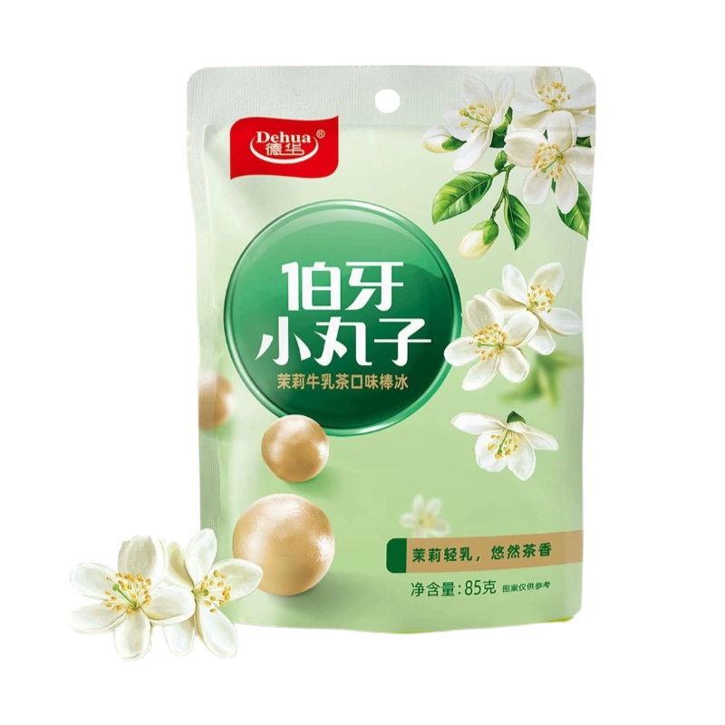 德华 伯牙小丸子(茉莉牛乳茶口味)棒冰85克
