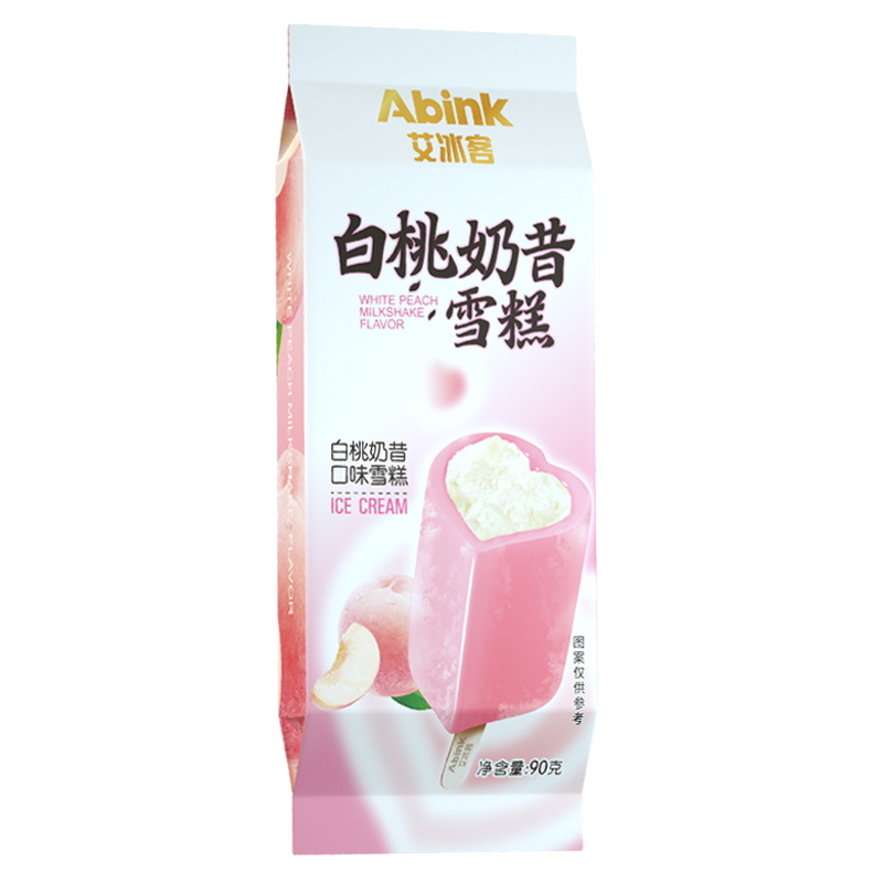 艾冰客 白桃奶昔(白桃奶昔口味)雪糕90克