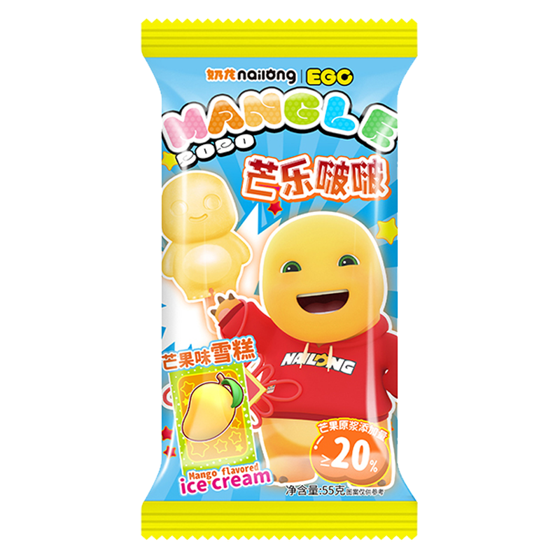 奶龙 芒乐啵啵(芒果味)雪糕55克