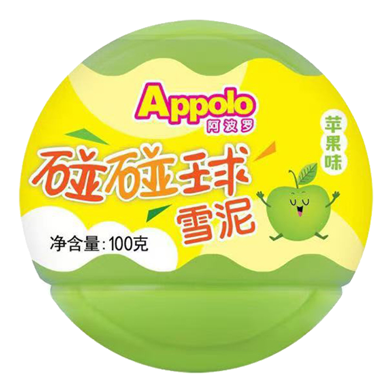 Appolo阿波罗 碰碰球(苹果味)雪泥100克